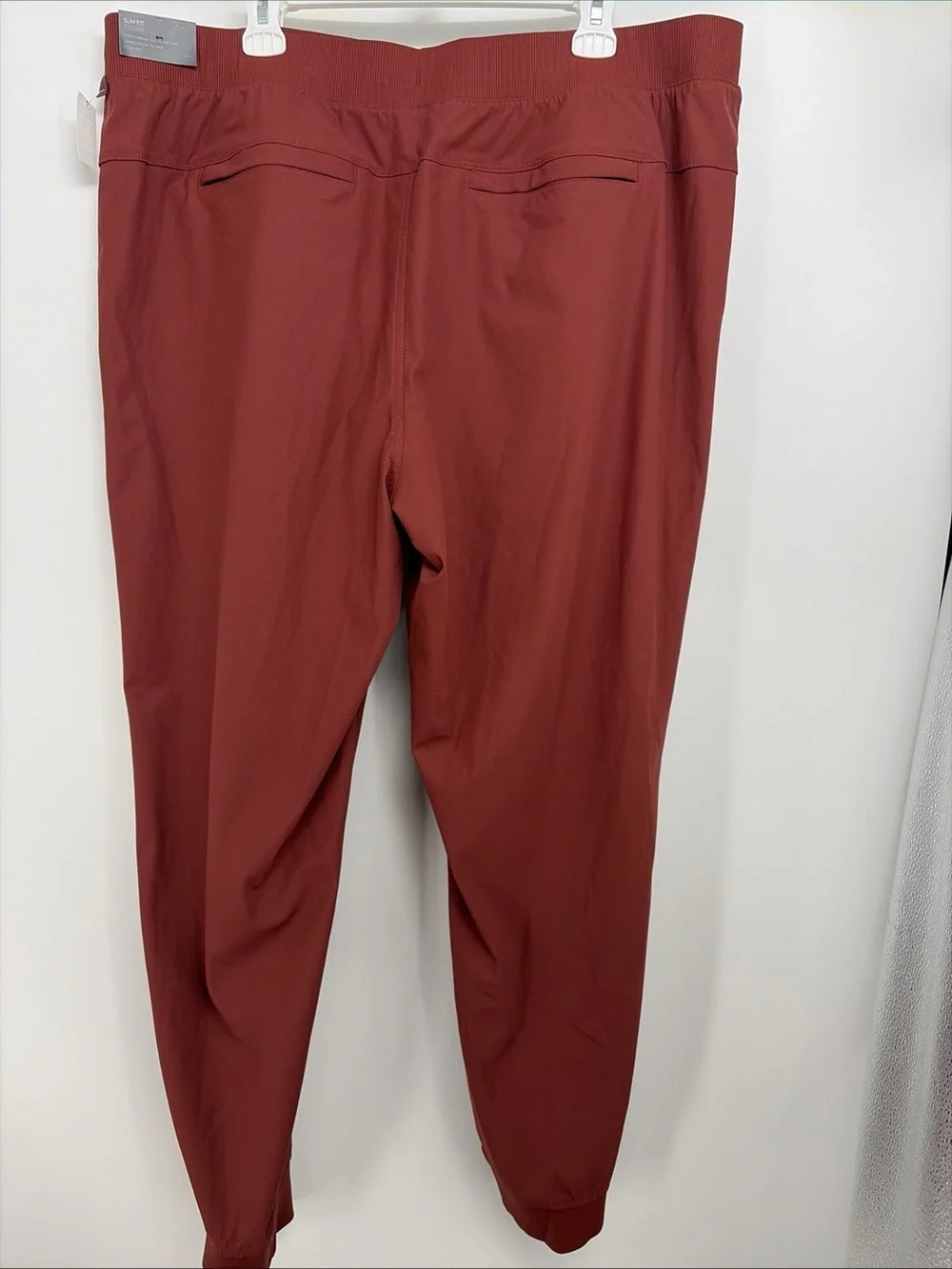 VRST Jogger Pants Mens 2XL Slim Fit Drawstring Waist New Rum Raisin